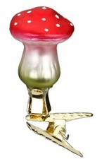 Inge Glas Clip-On Mushroom Mini Flat Top 10205S018 German NEW w/FREE Gift Box