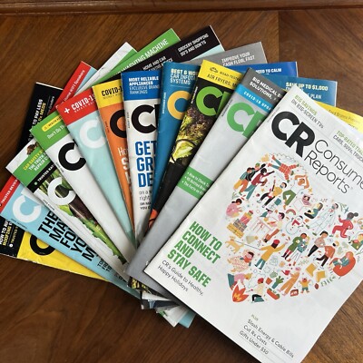 Consumer Reports Magazines 2020 Lot of 11 Food Plastic Water Supplements Health