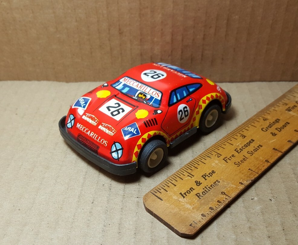 Vintage Tin And Plastic Racecar - Hong Kong (JN)