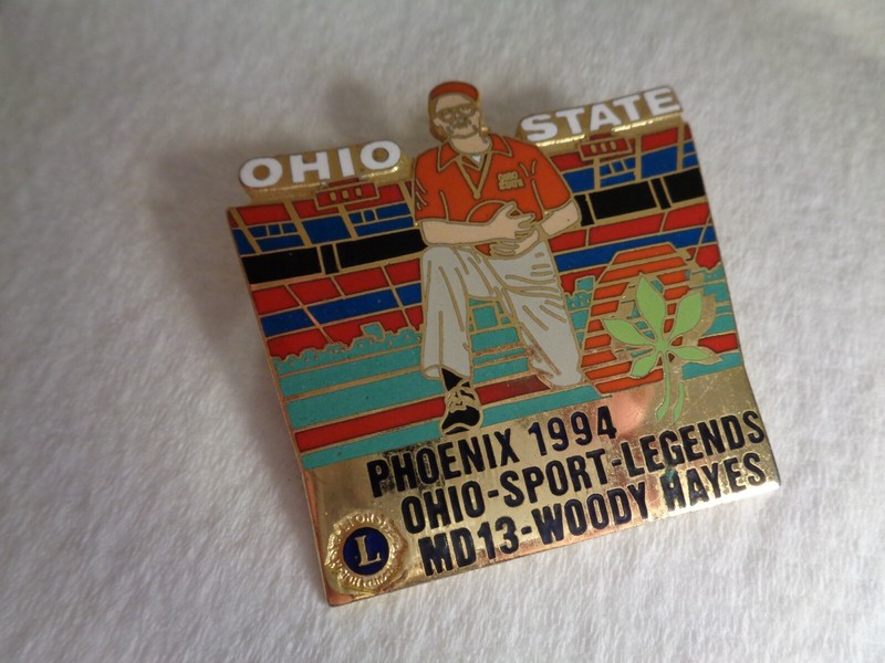 Vintage  Pin back OHIO STATE Phoenix 1994 MD13 Woody Hayes