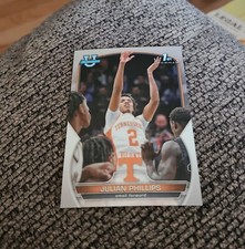 2022-23 Bowman U Basketball Julian Phillips #46 1st Tennessee Chicago Bulls