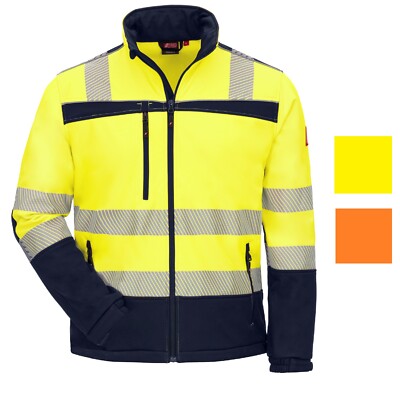 NITRAS Warnschutz Softshelljacke Softshell Jacke Warnschutzjacke MOTION TEX VIZ