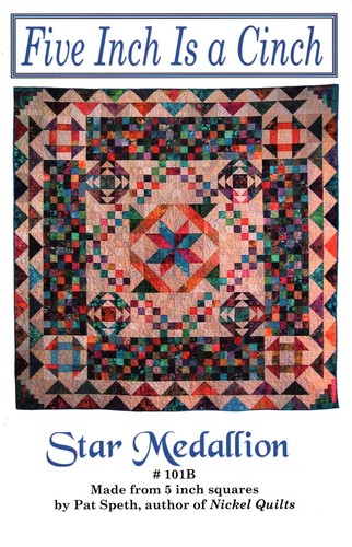 Star Medallion # 101B ~ Five Inch Is A Cinch ~ 88" X 88" ~ Skill Level: Easy