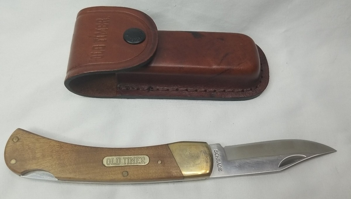 Schrade Old Timer 60TW -with Leather Sheath | eBay