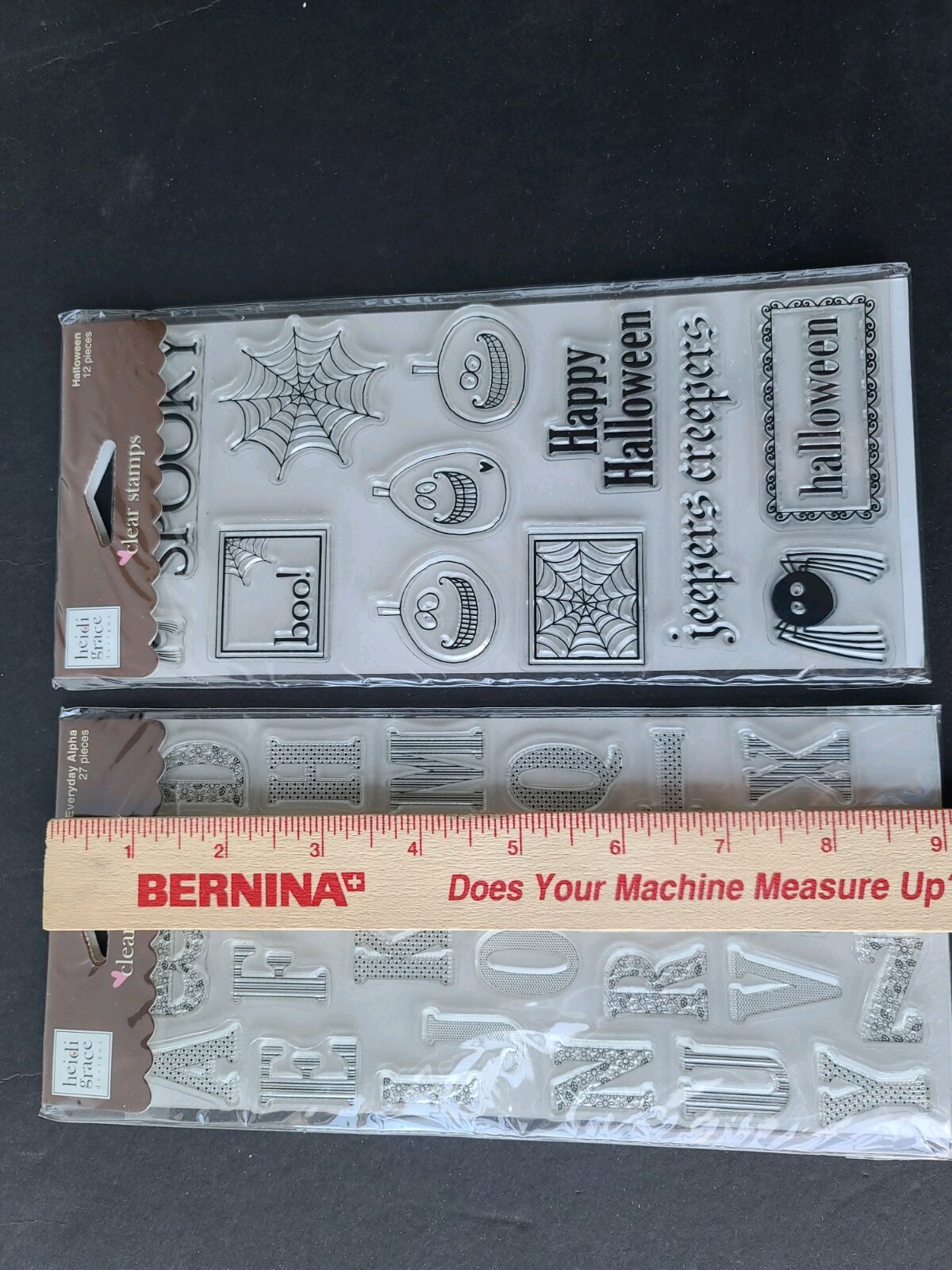 Heidi Grace Clear Stamps Halloween Everyday Alphabet