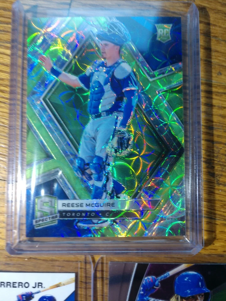 2019 Spectra Reese McGuire /49 (2x) Vladimir Guerrero Jr RC Titan, Chronicles - Image 2 of 4