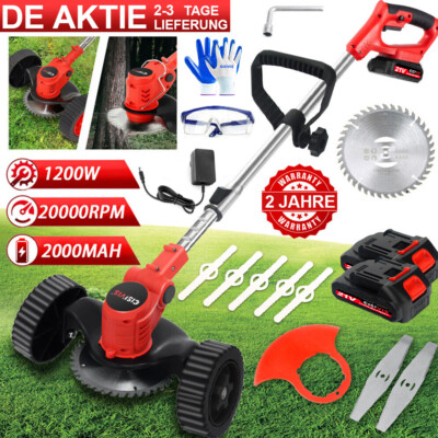 Stützrad Für Rasentrimmer 34x35x12cm - Verstellbares Hilfsrad Motorsense