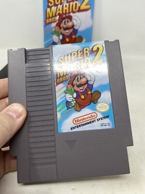 SUPER MARIO BROS. 2 MARIO MADNESS NINTENDO NES BOX AND GAME 