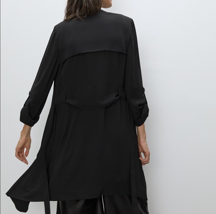 Aritzia Babaton NWT Flowy Trench Coat in Black Size XXS | eBay Aritzia Babaton NWT Flowy Trench Coat in Black Size XXS | eBay