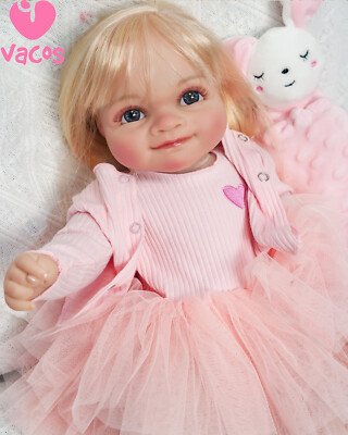 VACOS 20 inch Reborn Baby Dolls 3D Newborn Real Lifelike Girl