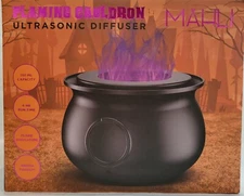 2024 Mahli Flaming Cauldron Aroma Diffuser Ultrasonic Halloween HTF TikTok Viral