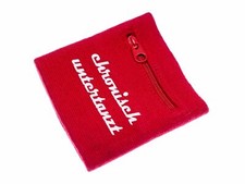 Bandeau de Sudation Avec Fermeture Éclair Porte-monnaie Miniblings Rouge Unisexe