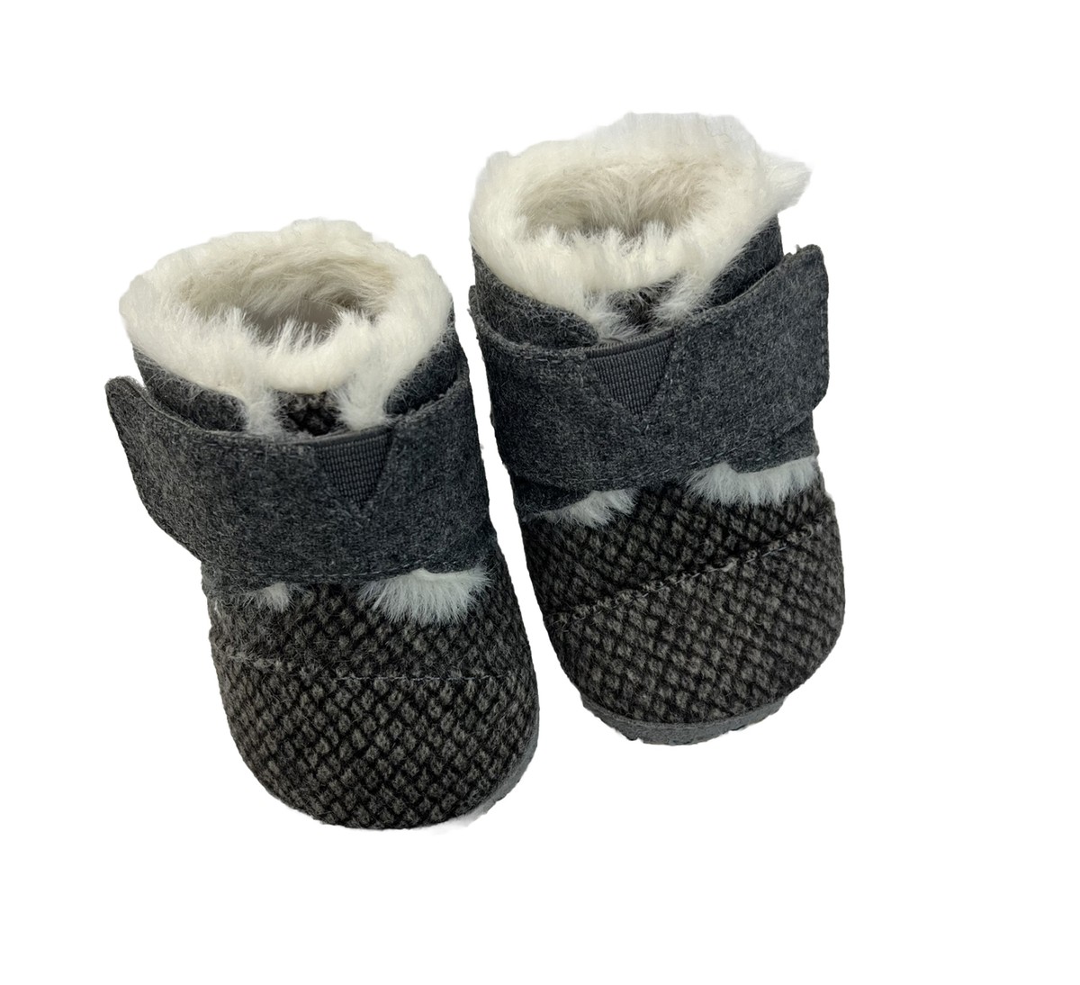 TOMS Cuna Gray Tweed Bootie Shoes Tiny Size NEW