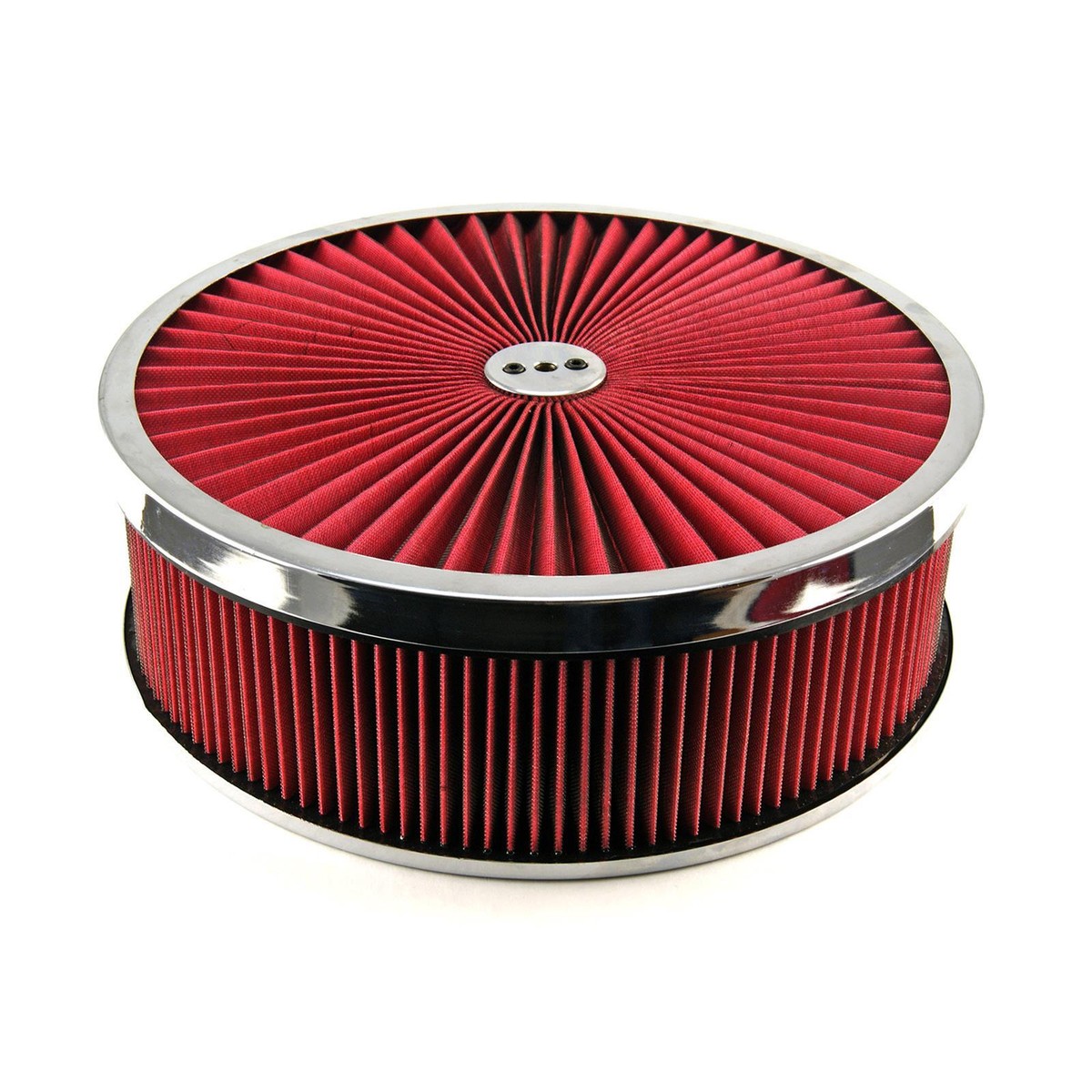 CHEVY BIG BLOCK HI FLOW CHROME AIR CLEANER DROP BASE 14x4