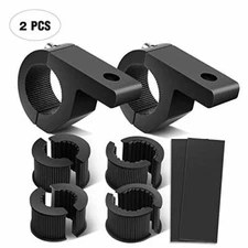 Nilight 2-Pack (Mini) LED Light Horizontal Clamp Mounting Kit Fit ATV UTV Trucks
