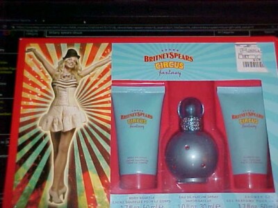 RARE, HTF, CIRCUS FANTASY by BRITNEY SPEARS PIECE GIFT SET NEW SEALED BOX  WOW! 719346567442|