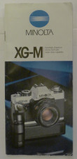 Minolta XG-M Camera and Accessories Original Product Manual