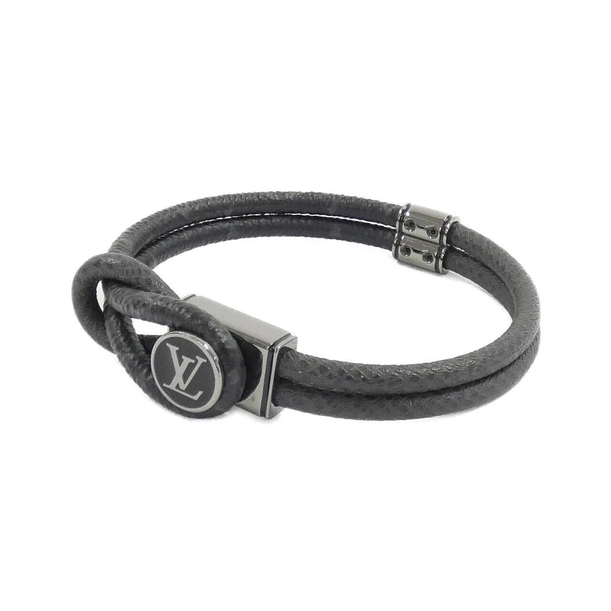 Authentic LOUIS VUITTON Taiga rama Brassle Loop it 21 M6780D Bracelet 260 0