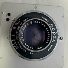 Wollensak 127mm f/4.5 Raptar Lens W/Rapax Shutter Large Format W/ Lens Board