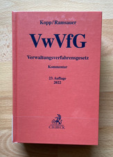 VwVfG - Verwaltungsverfahrensgesetz - Kopp/Ramsauer - 23. Auflage von 2022