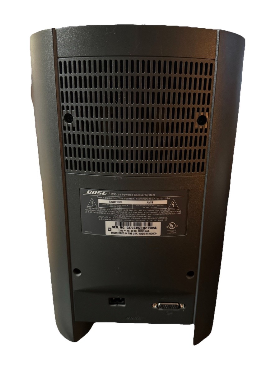 Bose PS3-2-1 II Powered Speaker System Subwoofer Black PS321 300W