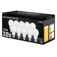 10Er Set Led E27 10W Masterled Vita A60 800Lm Neutralweiß 4000K 240° Leuchtmitte