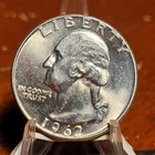 1962 D Washington Quarter BU Uncirculated Mint State 90% Silver 25c US Coin