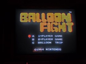 Balloon Fight NES 5 Tornillos Aut&eacute;ntico Original Probado Limpio Funcionamiento Original 