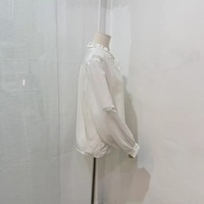 Japanese Vintage Long Sleeve Punched Chiffon Blouse 3556 Official