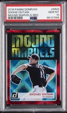 2018 PANINI DONRUSS MOUND MARVELS RED #MM3 SHOHEI OHTANI 85/149 PSA 10