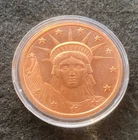 2012 1 oz USA Copper Bullion Round w/ Airtight Case Coin Money Collectible