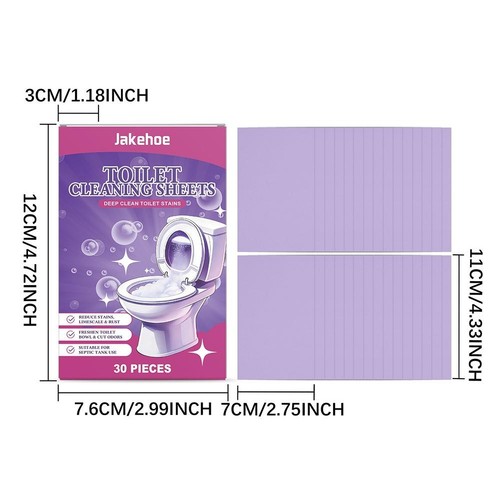 Toilet Foam Cleaner Sheets Insta-Action Cleaning Toilet bowl tablets Y7T8 - Bild 18 von 21
