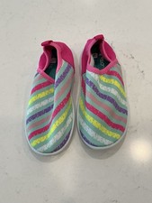 SPEEDO Multicolor Striped Water Shoes. Girls Size 11/12. Good Condition.
