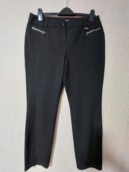 Women Gerry Weber Trousers Black Polyester 40 / L #827L
