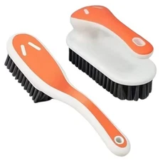 Soft Bristle Scrub Cleaning Brush Stain Remover Brush Fabric Cleaning Orange