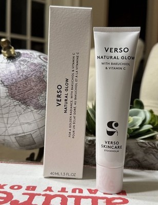 VERSO NATURAL GLOW WITH BAKUCHIOL & VITAMIN C FULLSIZE 1.3 OZ NIB Sealed! C3