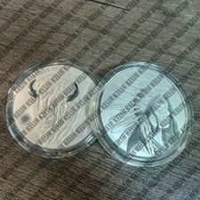 1pc yak 1 troy ounce Electroplated silver coin badge crafting gift for collector