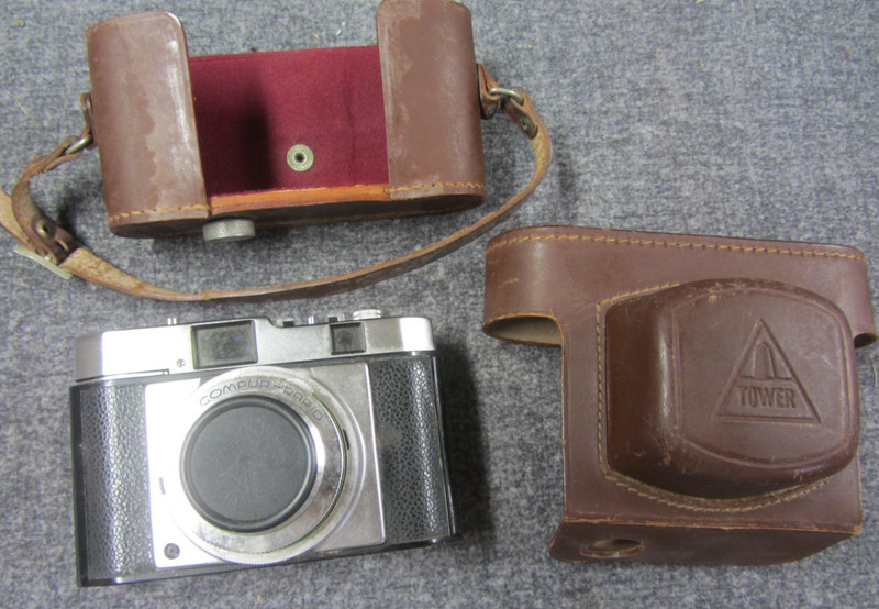 Tower W Germany 35mm Camera in Leather Case Clicks Looks Good Vintage Ca 1960