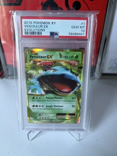 2016 POKEMON XY EVOLUTIONS VENUSAUR EX 1/108 PSA 10 GEM MINT