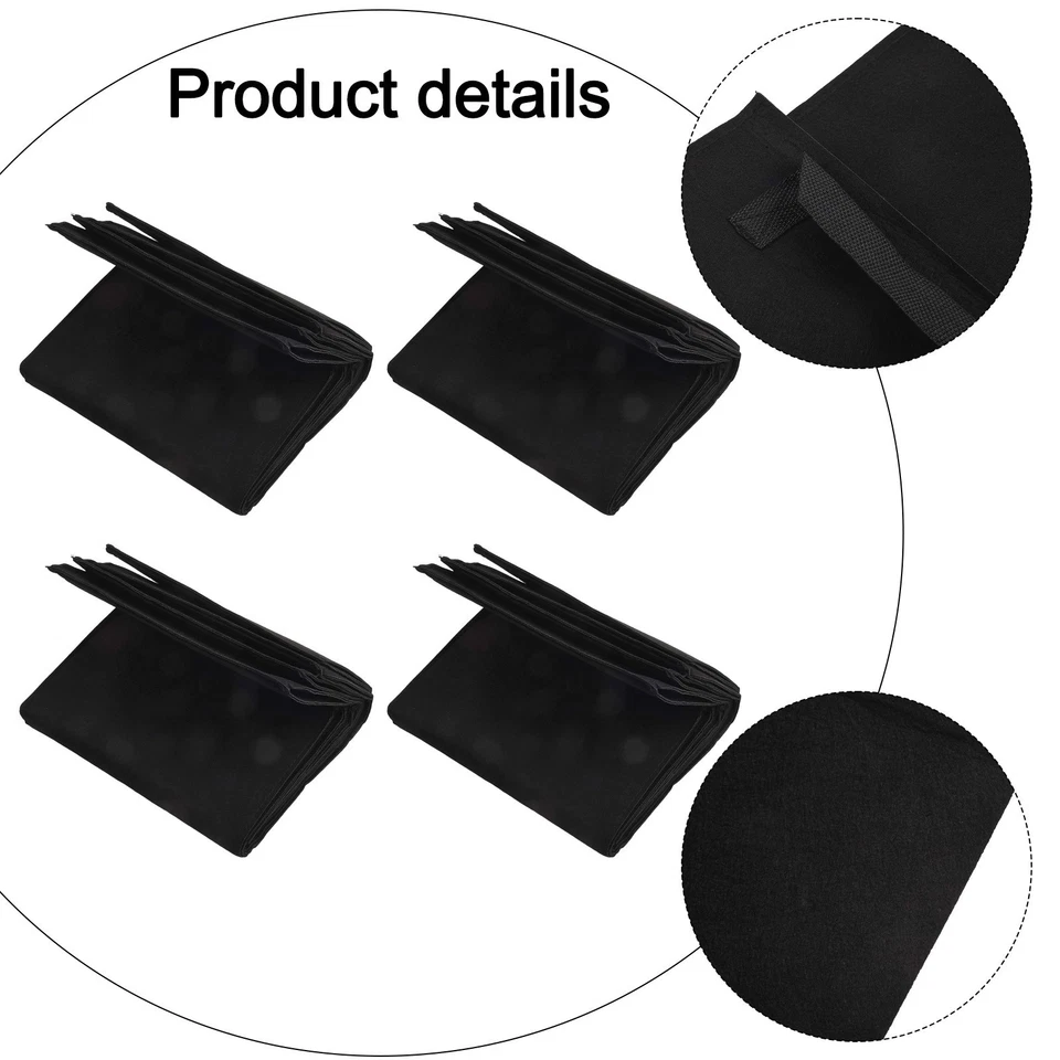 4 Pack of Rectangular NonWoven Planting Bags Designed for Robust Plant Growth - Image 4 of 4