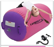 Gymnastics Tumbling Equipment Inflatable Air Barrel Tumbler Roller Cheerleading
