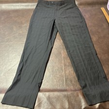 NWT Stacy Adams 38x44 Black Dress Pants Pleated Unhemmed Can Be Hemmed Shorter 