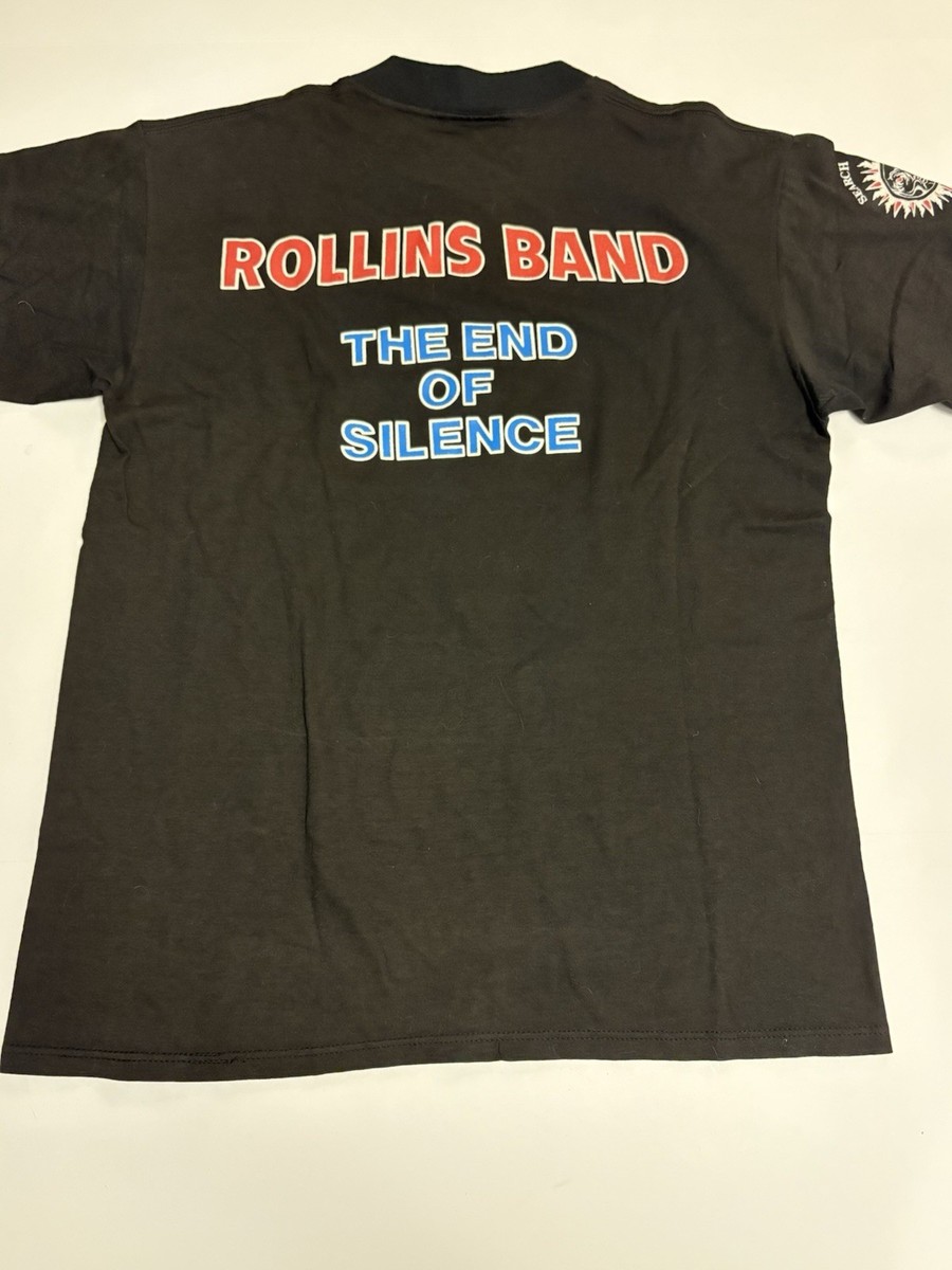 ROLLINS BAND Vtg Shirt L ***DRY ROT Punk black Flag Hardcore