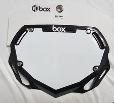 Box Two Number Plate Black Small