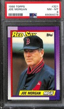 1990 Topps #321 Joe Morgan PSA 8 NM-MT 69084078 