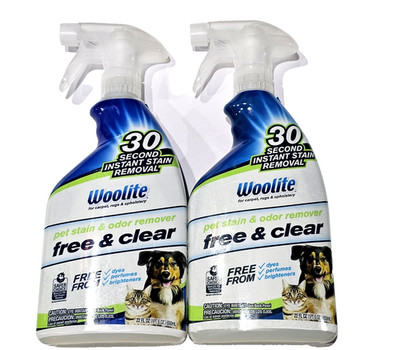 2 Pack Woolite For Carpet Rugs & Upholstery Pet Stain & Odor Remover 22oz