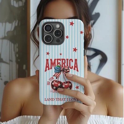 America Cherry Design Tough Case Phone Series