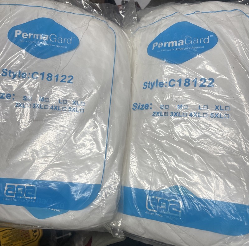 Zippered PermaGard AllGard Disposable Protective Coverall C18122 2XL
