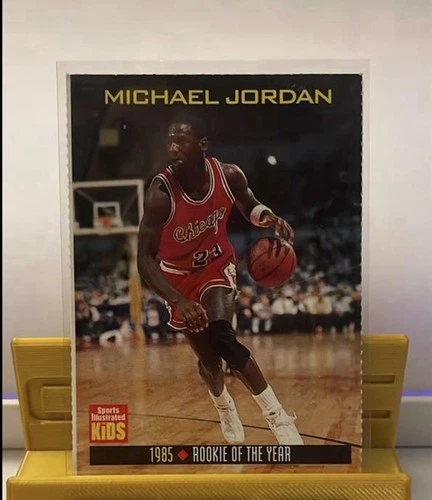 Michael Jordan Sports Illustrated for Kids 1985 Rookie of the Year Card RARE