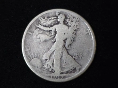 1917-S Reverse Walking Liberty Silver Half Dollar Good 160212